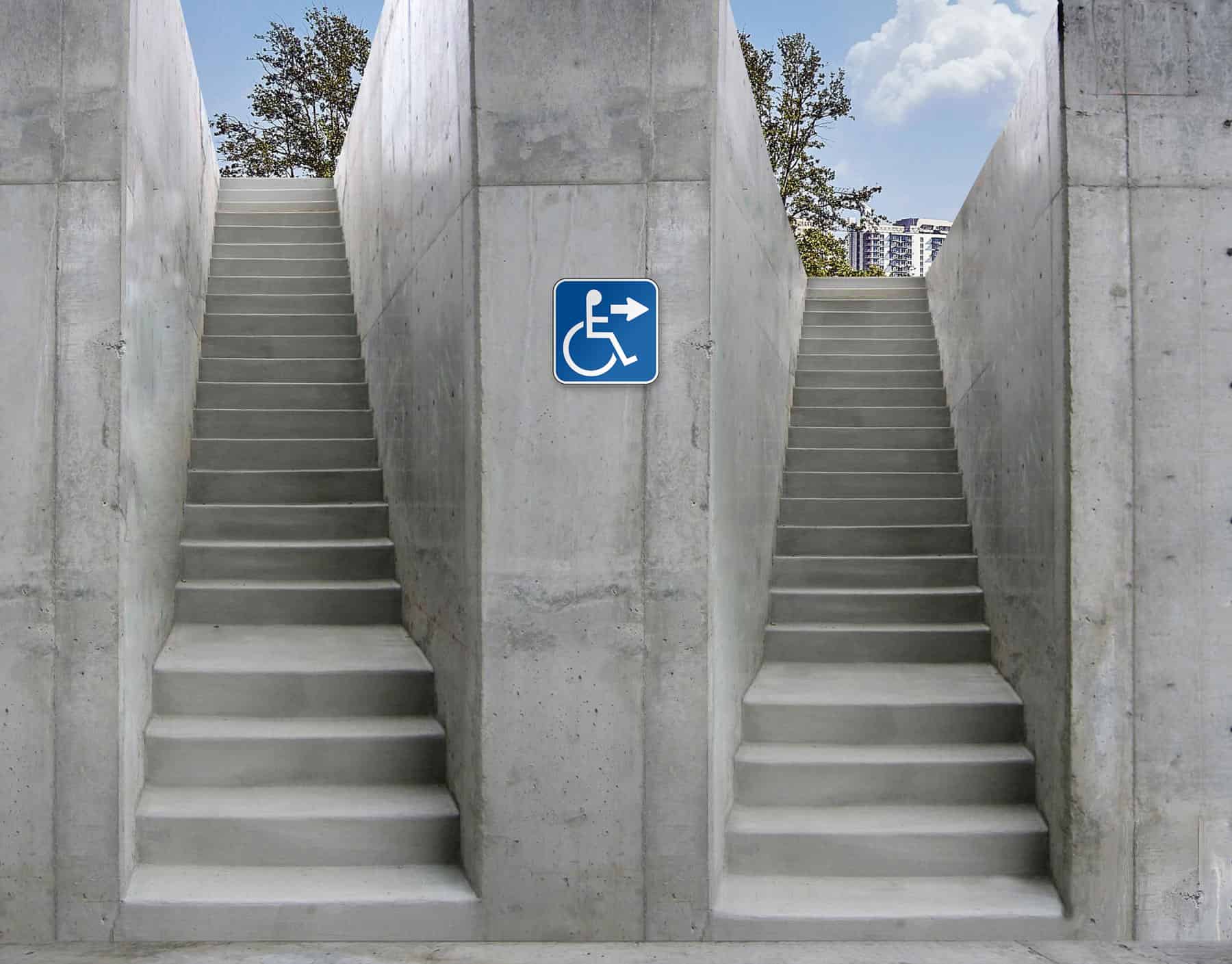 Rampe d’accès pour handicapés