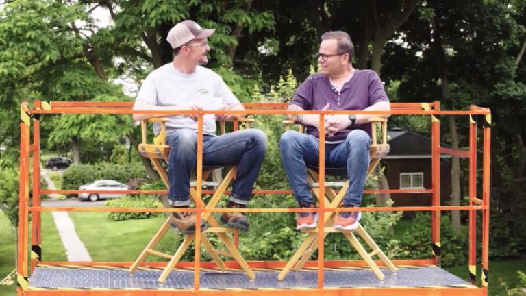 On prend toujours un scissor lift: Michel Charette